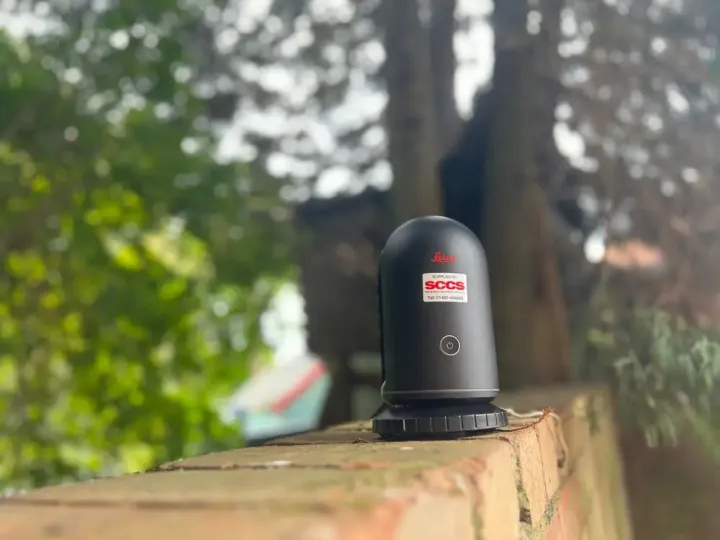 Leica BLK360 laser scanner used for measured building and 3D surveys
