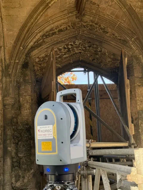 Trimble X9 scanning the interior of a listed building